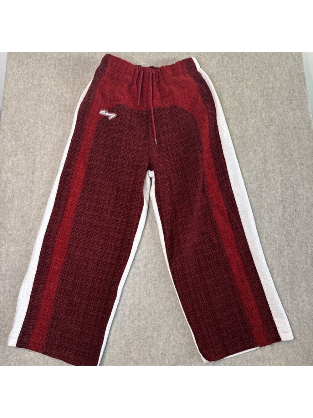 Visionary Club Radiant Aura Wide Leg V2 Sweats Mens XL Plaid Stripe Streetwear